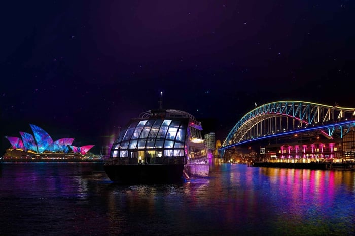 Vivid Glass Boat Signature Dinner Cruise