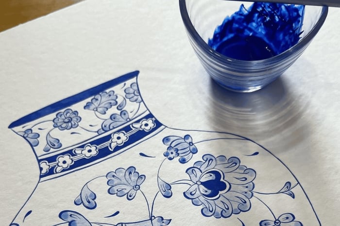 Watercolour Painting Class: Traditional Floral Motifs