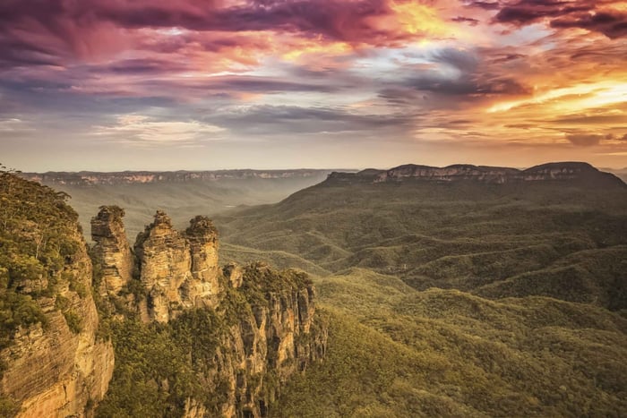 Sydney : promenade d'une journée dans le bush aux cascades et excursion d'une journée au coucher du soleil sur les Blue Mountains