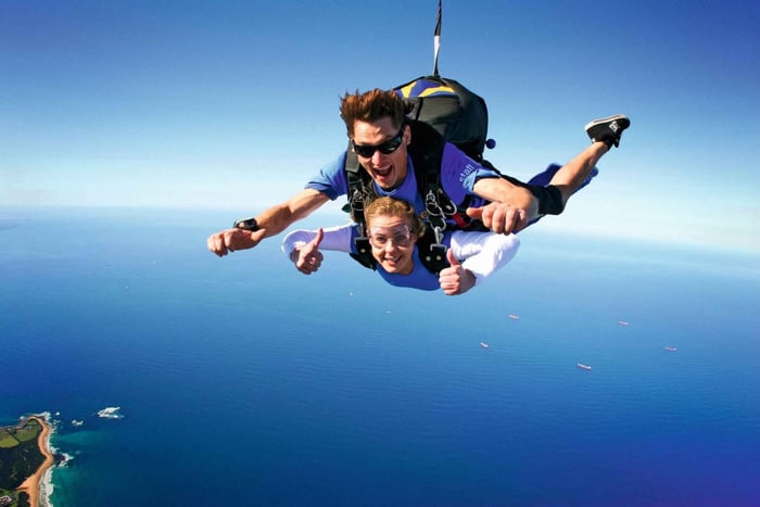 Au départ de Sydney : Saut en parachute en tandem au-dessus de la plage de Wollongong