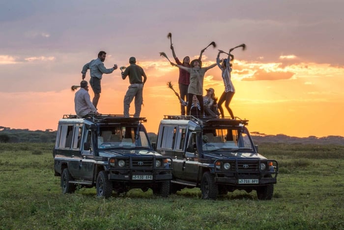 Safari privado de lujo de 2 días desde Zanzíbar con vuelos