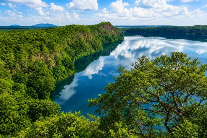 From Moshi: Lake Chala Day Trip with Guided Walk