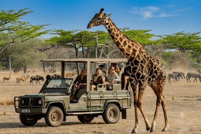 Zanzíbar: safari privado de 3 días en Nyerere en ferri y jeep abierto