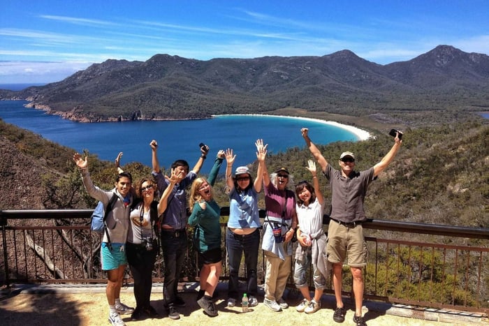 Hobart: Aktiv tur til Wineglass Bay og Freycinet National Park