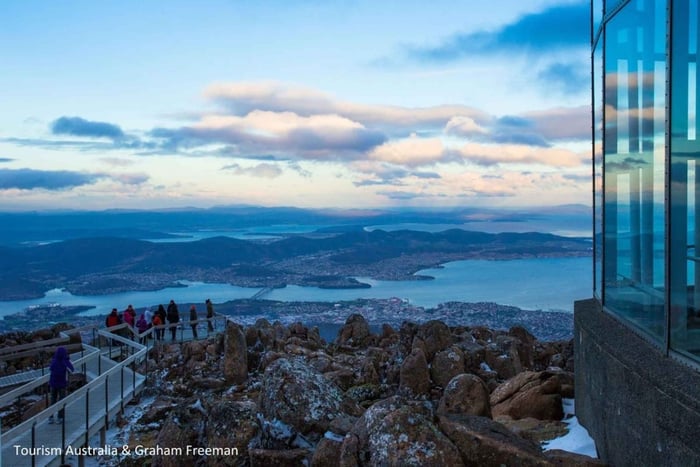 Mont Wellington et Hobart : excursion à terre (visite privative)