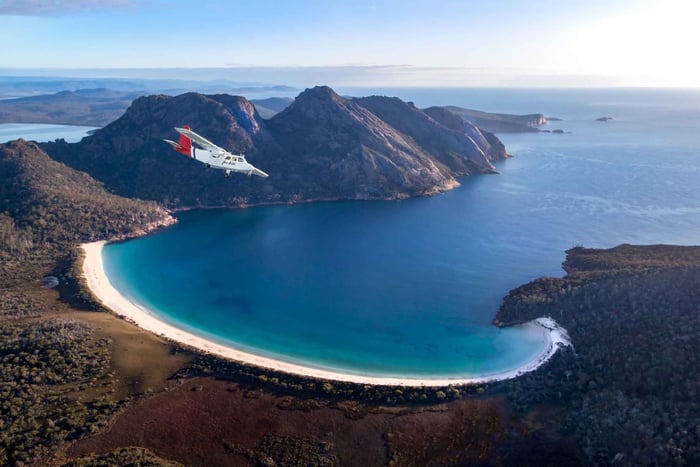 Wineglass Bay en Maria-eiland Scenic Flight Experience
