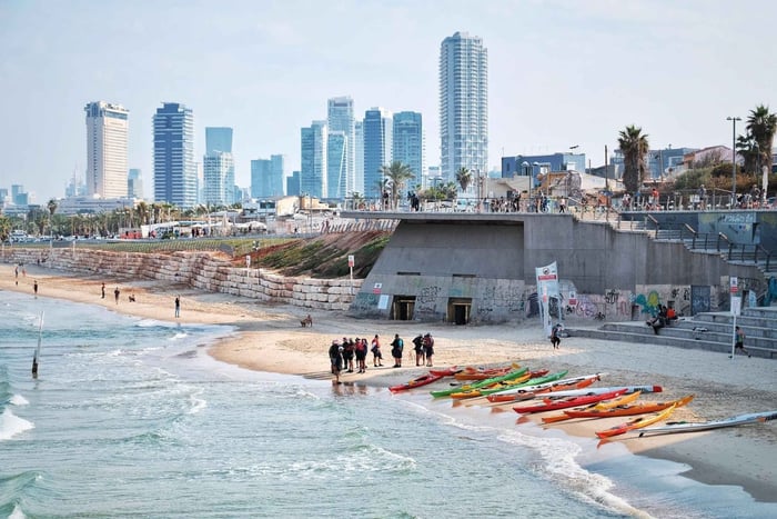 Tel Aviv: Kajakin vuokraus Beach Clubilla