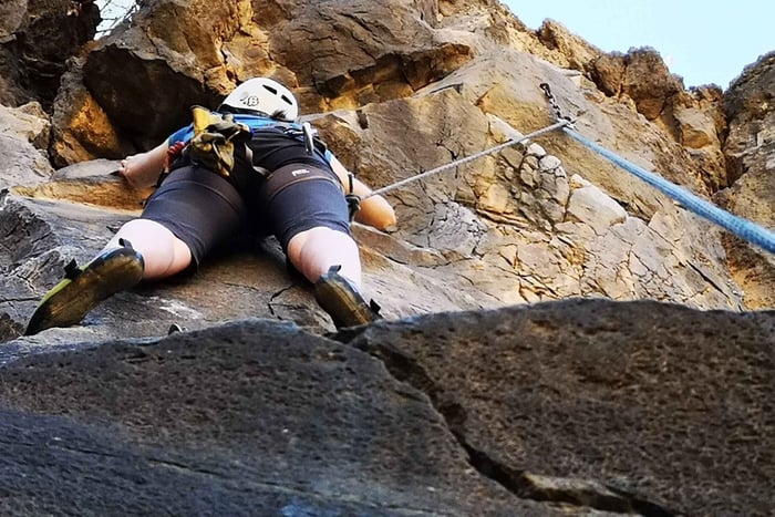 Climbing Volcanic Rock