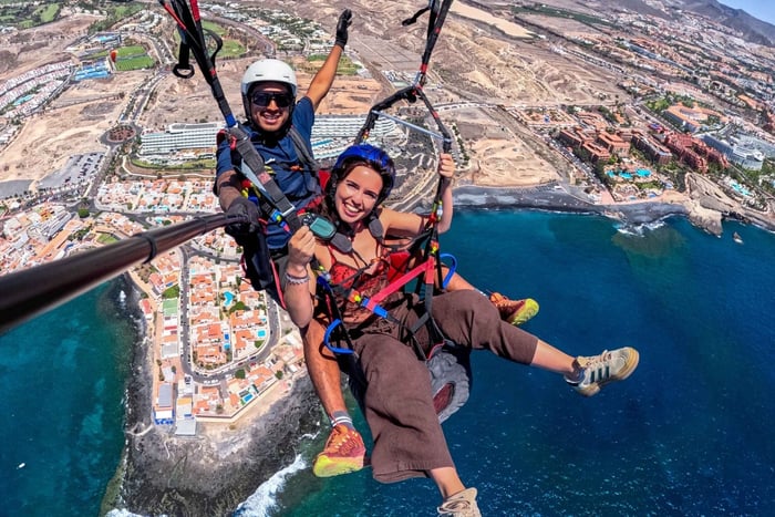 Costa Adeje: Tandem Paragliding Flight with Free Pickup