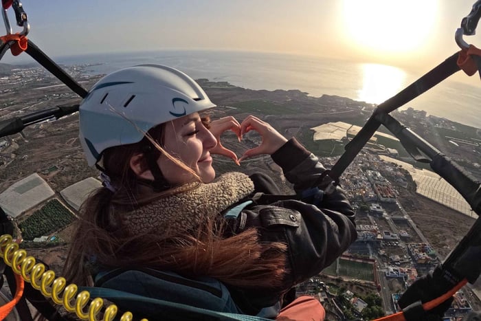 Costa Adeje: Tandem Paragliding Flight with Photos and Videos
