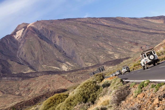 From Playa de las América: Half-Day Jeep Safari Tour