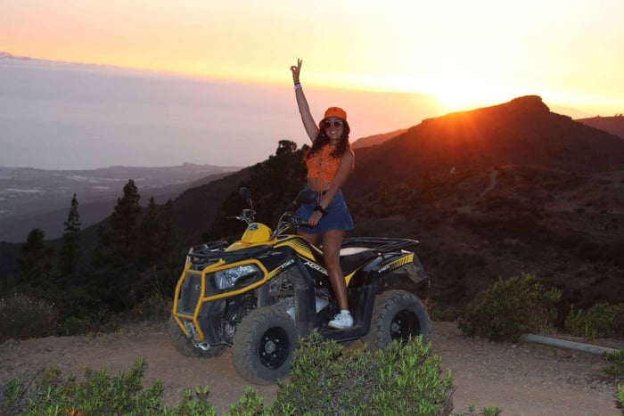 Quad biking at Mount Teide for the sunset