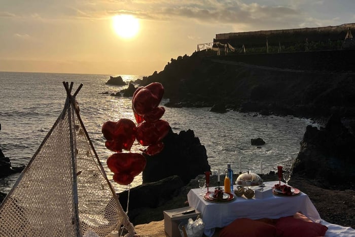 picnic romantico per 2 al tramonto