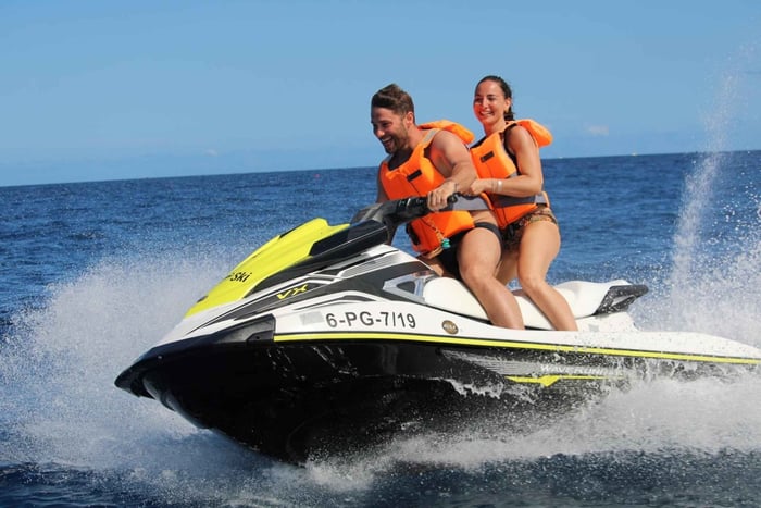 Tenerife: Jet Ski Guided Tour Discovery the Coastline