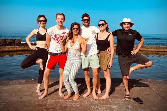Tenerife: Outdoor yoga on Las Americas beach