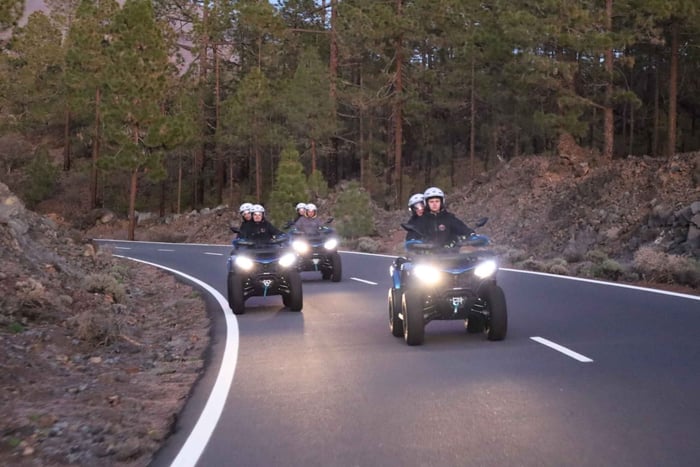 Tenerife: Quad Sunset Volcano Teide National Park