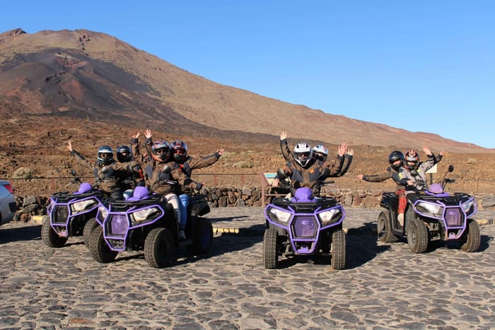 Tenerife: Quad Trip to the mount Teide with snack
