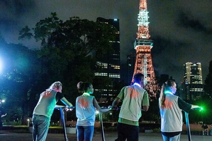 E-scooter Experience & Tokyo Tower Night Tour
