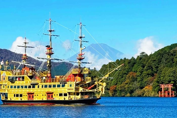 Da Tokyo al Monte Fuji Hakone: funivia, lago Ashi e vulcano
