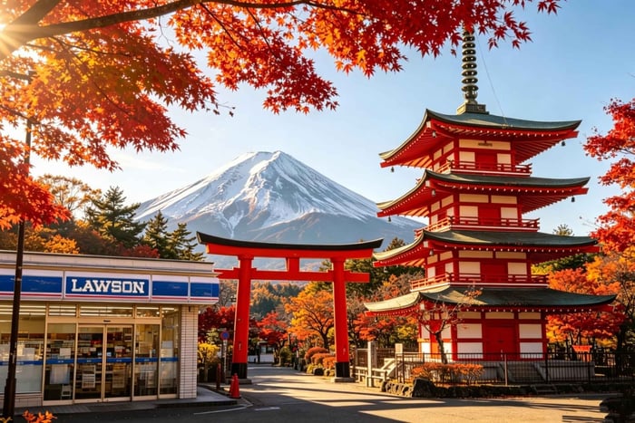 Monte Fuji, parco Arakura, lago Kawaguchi e parco Oishi