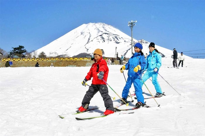 Mt. Fuji Skiing Experience- YETI Ski Resort & Onsen Day Trip