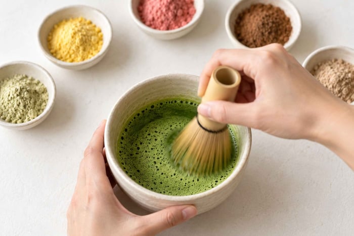 Oplevelse med blanding af personlig matcha og smagning i Shibuya
