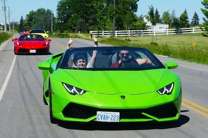 3 Hour Exotic car Tour driving 4 to 5 Super cars