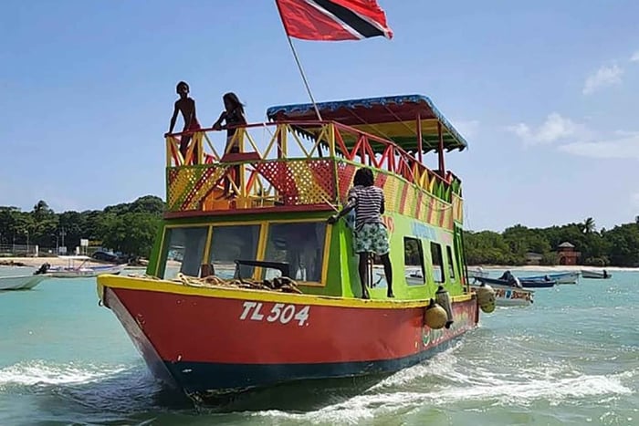 Tobago: Buccoo Reef og Nylon Pool bådtur med transfer