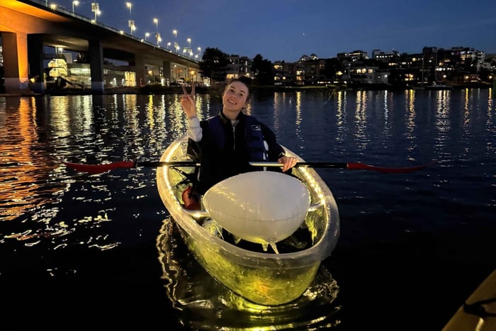LED Night Kayak Tour in False Creek