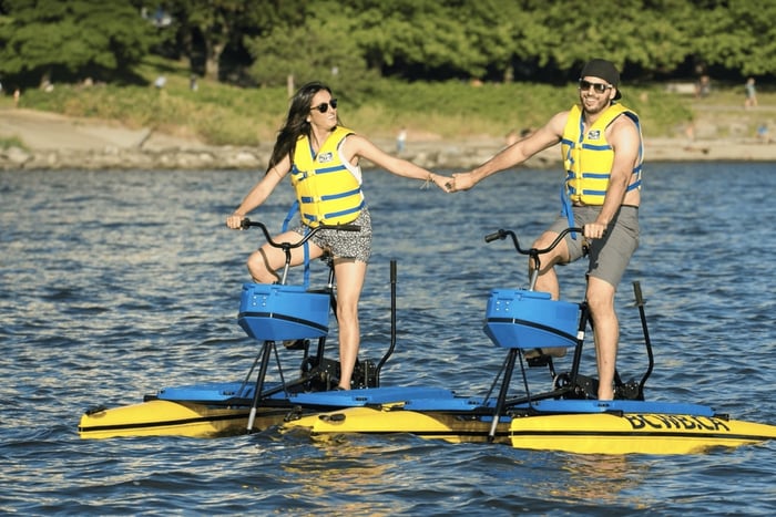 Vancouver: Water Bike Rental in False Creek