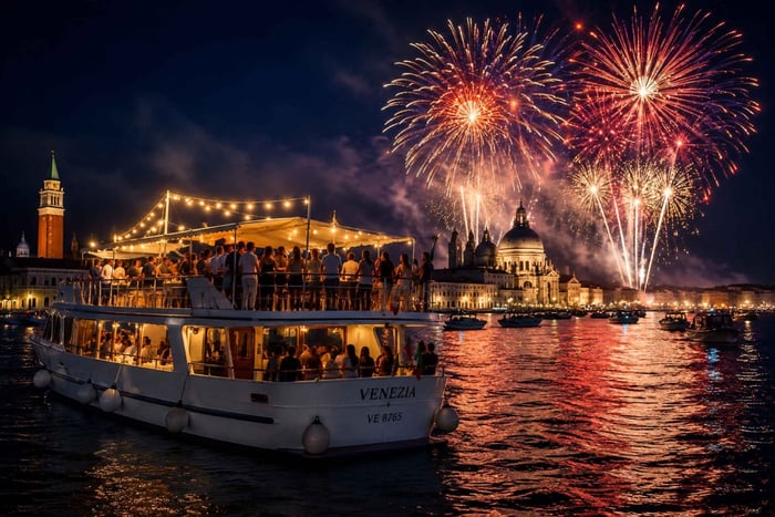Festa del Redentore by Boat, DJ set, Open Bar, Fireworks