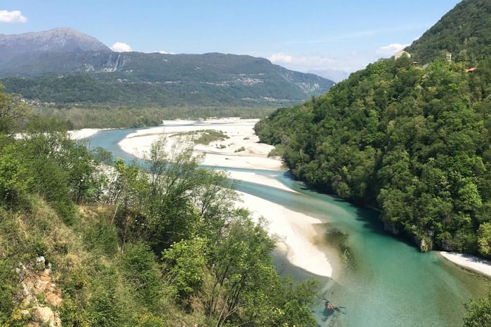 Visite à vélo de Portogruaro : le Tagliamento sauvage