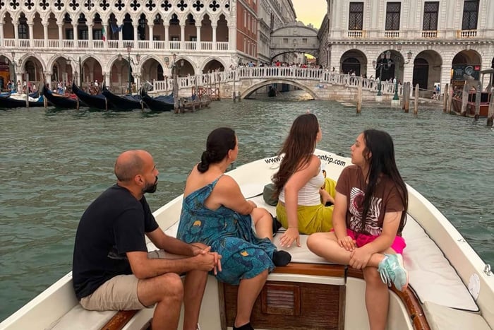 Traditional Boat Ride in Venice in Saint Mark's Basin