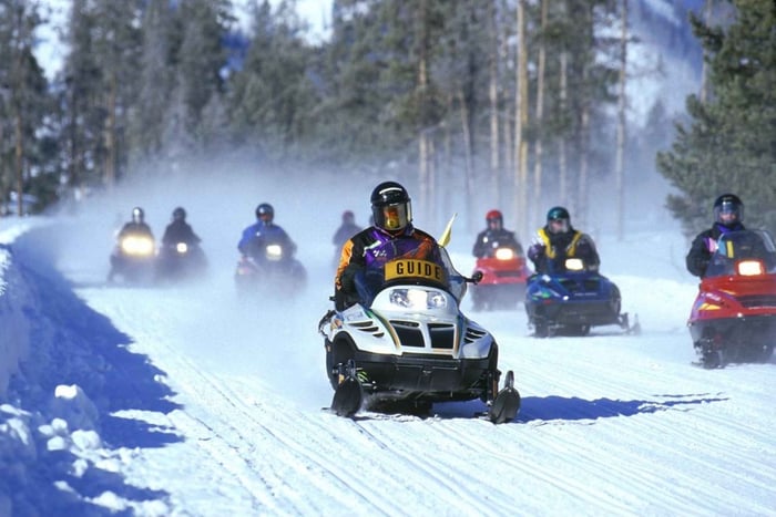 VENICE : DOLOMITES SNOWMOBILE to go up and SLED to go down