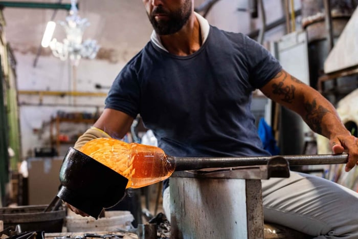 Venedig: Demo och workshop om glasblåsning i Murano