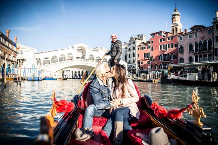 Venise : Promenade en gondole privée avec photographe personnel