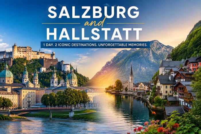 Depuis Vienne : expérience premium à Salzbourg et Hallstatt