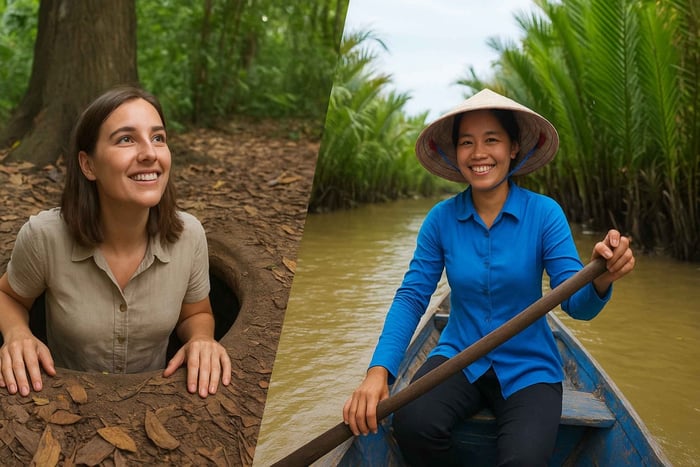 Explorez les tunnels de Củ Chi, le delta du Mékong, ou les deux
