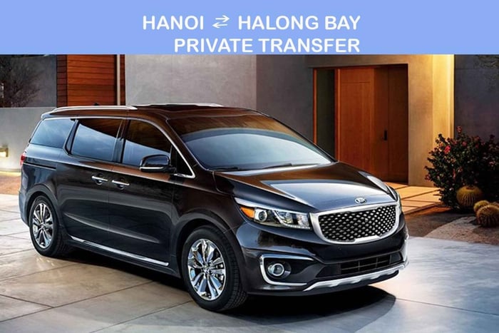 Hanoi: Privat biltransport til eller fra Halong Bay