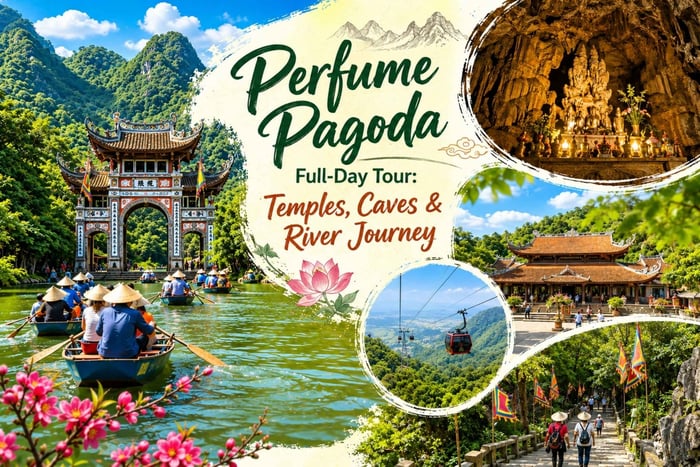 Pagoda dei Profumi: tour di un'intera giornata tra templi, grotte e un viaggio sul fiume