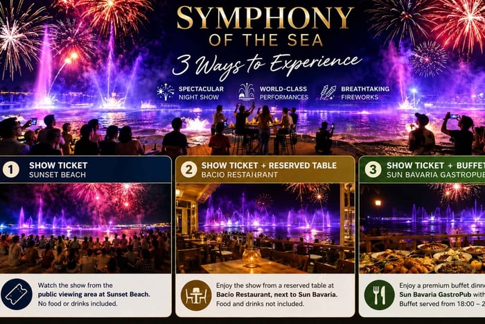 Phu Quoc: Bilet na show „Symphony of the Sea” i kolację z opcjami