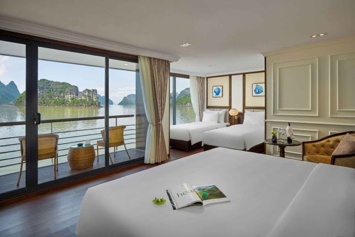 Privat balkong og badekar | Halong – Lan Ha 2-dagers cruise