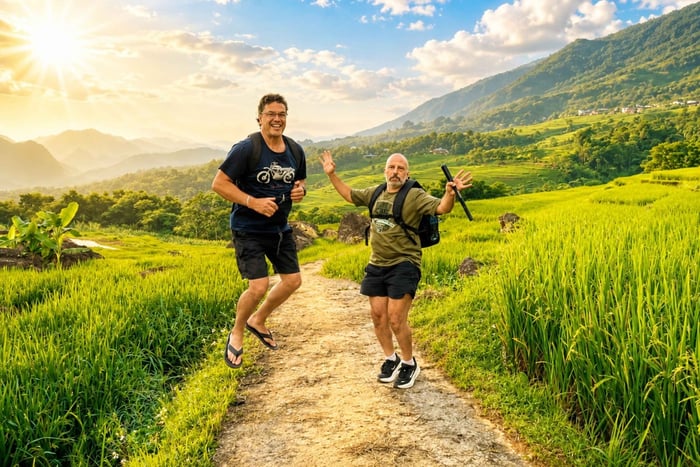 Pu Luong: 4-km Trekking, Hieu Waterfall, Sunset Don Village