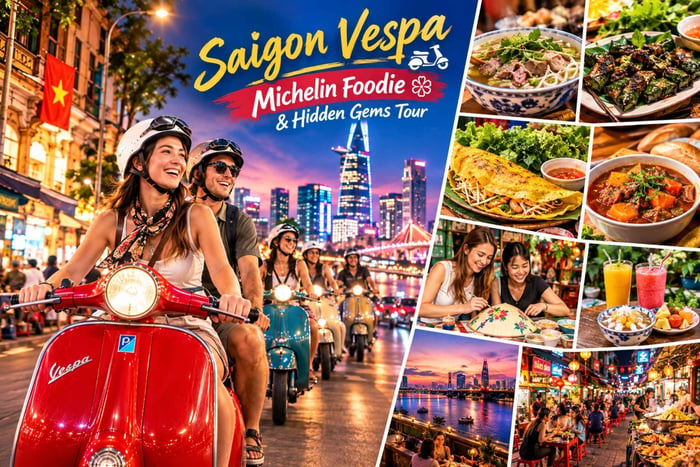 Saigón: tour en Vespa por comida Michelin y joyas ocultas