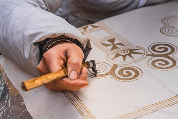 H'Mong traditional beeswax batik