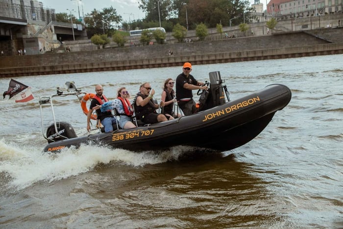 Warszawa: Adrenalin på Wisłafloden (Wisła 20 min)