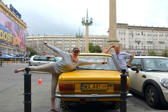 Warszawas kommunisme Privat tur i en retro-Fiat