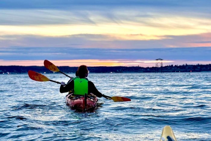 Kajak-Tour bei Sonnenuntergang: Port Townsend, WA
