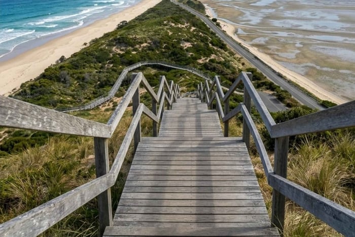 Bruny Island och det lilla tåget: Djurliv och kustutsikt