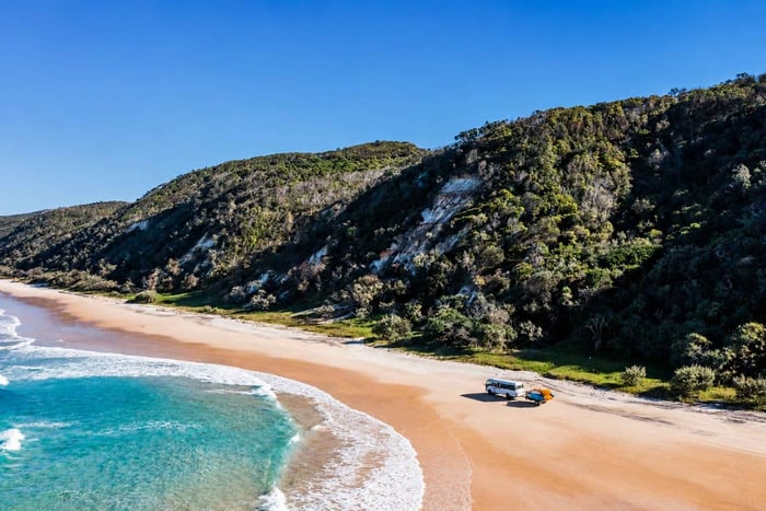 Episk lek och upptäckande 4x4-äventyr längs Great Beach Drive